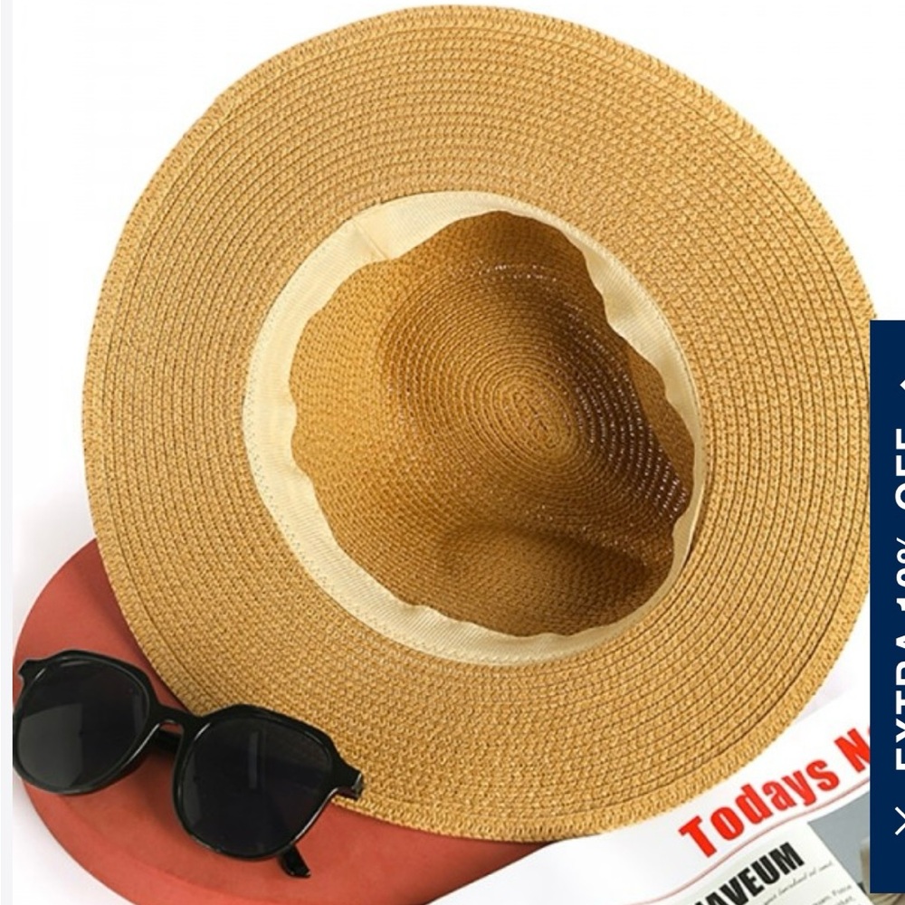 Straw roll up hat - Picture 2 of 4